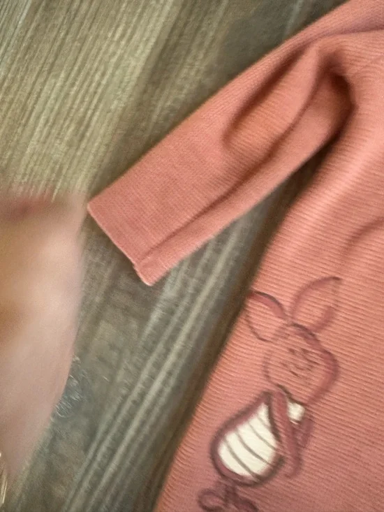 Disney Rust Winnie the Pooh & Piglet Ruffle Collar Jumpsuit - Picture 6 of 10